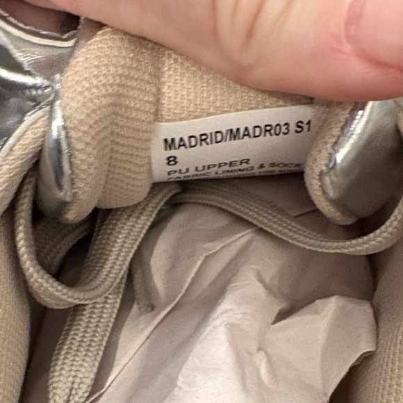 Steve Madden Silver Sneakers - Picture 6 of 6